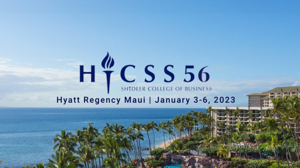 56th Hawaii International Conference on System Sciences (HICSS